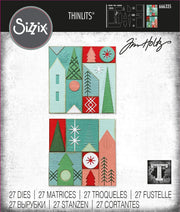 Tim Holtz - Holiday Blocks Thinlits Sizzix Dies