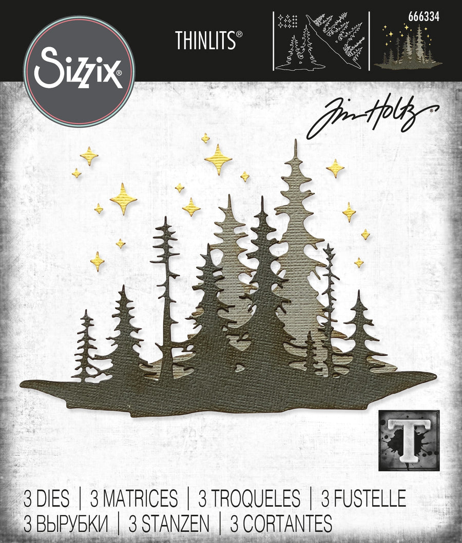 Tim Holtz - Forest Shadows Thinlits Sizzix Dies