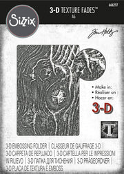Tim Holtz - Woodgrain 3-D Texture Fades Embossing Folder