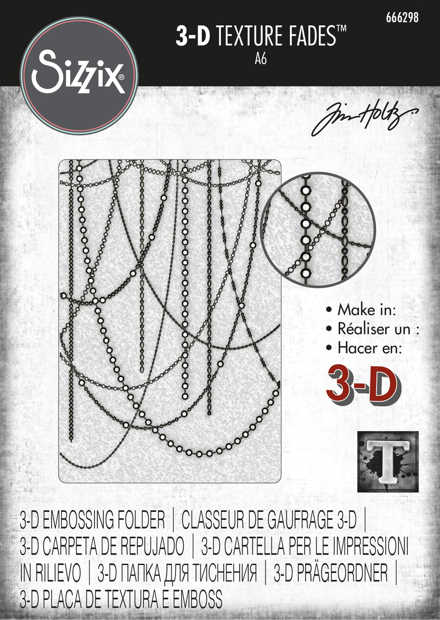 Tim Holtz - Sparkle 3-D Texture Fades Embossing Folder