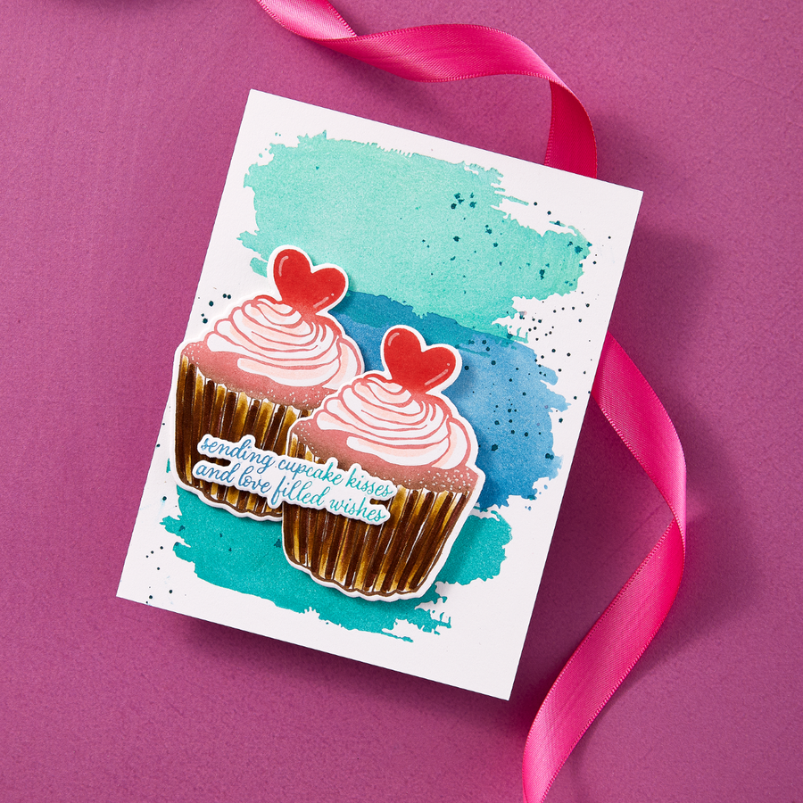 Spellbinders - BetterPress Society December 2024 (Cupcake Kisses BetterPress Plate & Die Set)