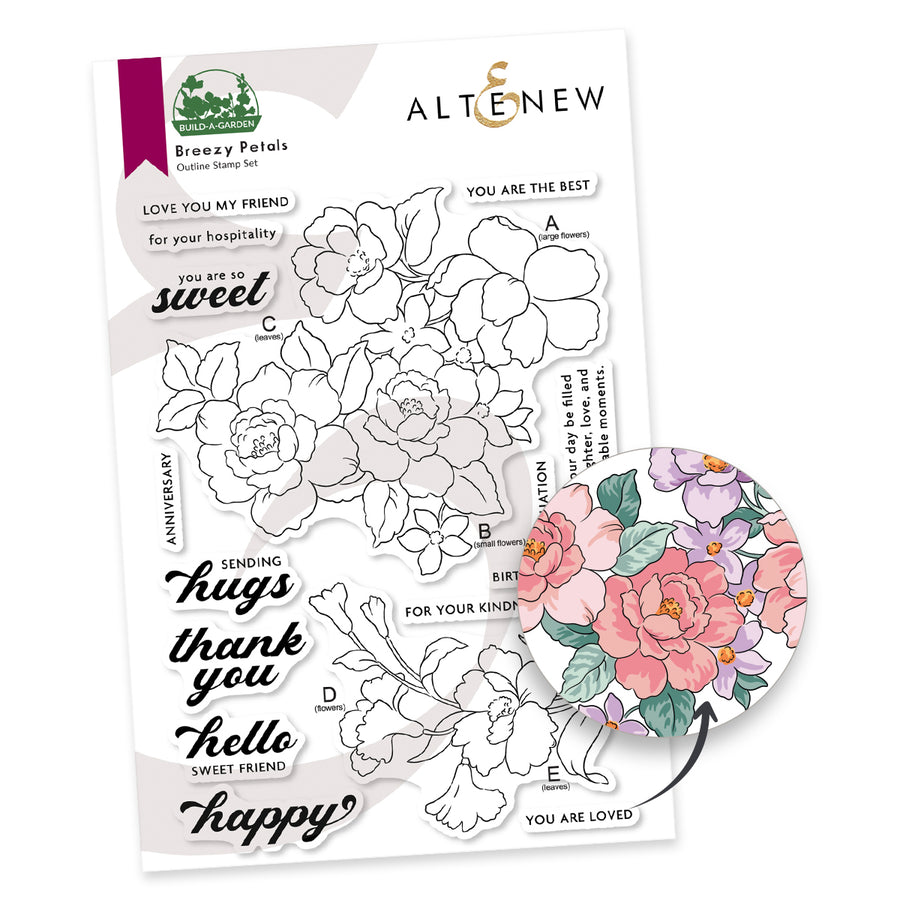 Altenew - Build-A-Garden: Breezy Petals and Add-on Die Bundle