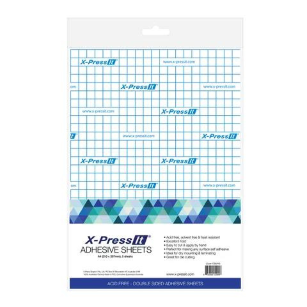 X-Press It - Double Sided Adhesive Sheets A4 (5 Sheet Pack)