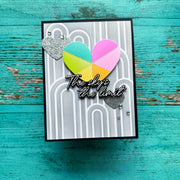 Pinkfresh Studio - Radiating Hearts & Stars Stencils