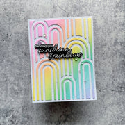 Pinkfresh Studio - Elevated Rainbows Stencils