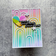 Pinkfresh Studio - Radiating Hearts & Stars Stencils