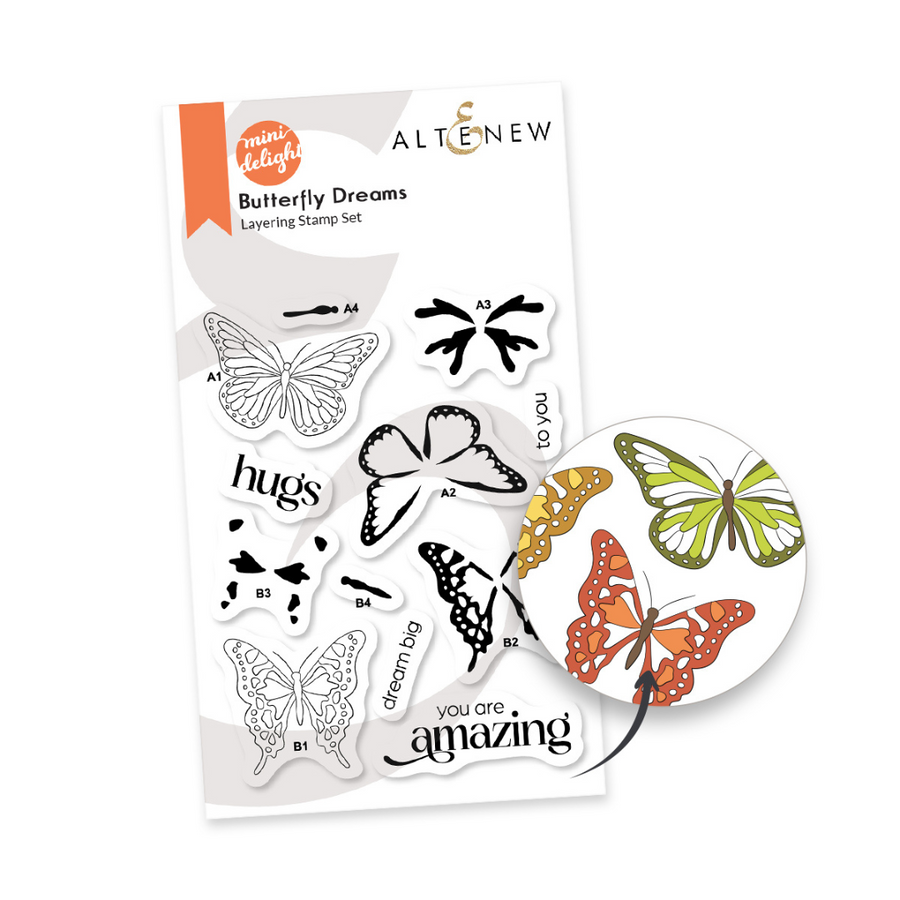 Altenew - Mini Delight: Butterfly Dreams Stamp & Die Set