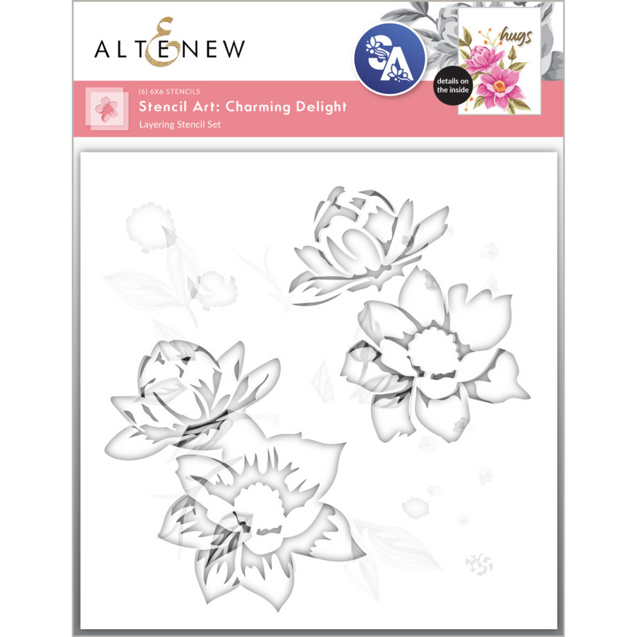 Altenew - Stencil Art: Charming Delight & Add-on Die Bundle