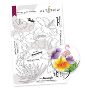 Altenew - Flowers and A Flamingo Stamp and Die Bundle