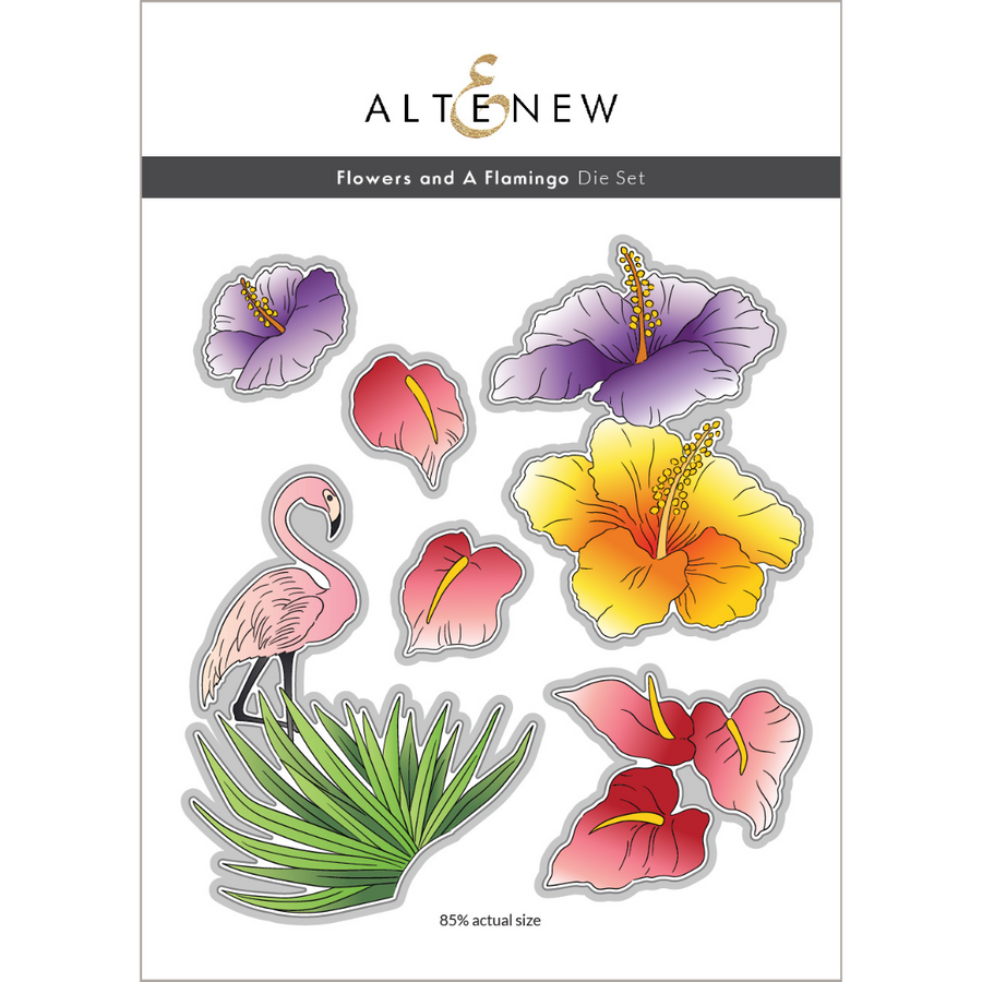 Altenew - Flowers and A Flamingo Stamp and Die Bundle