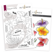 Altenew - Flowers and A Flamingo Stamp and Die Bundle