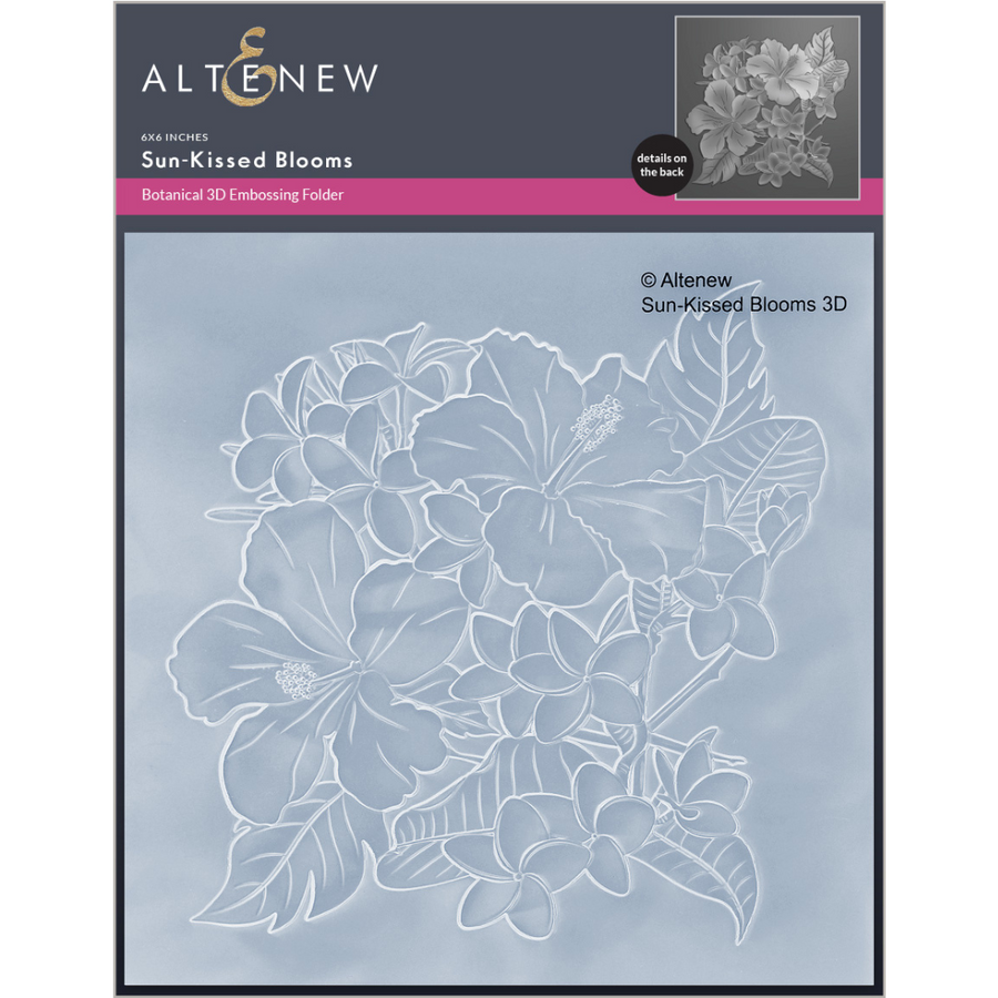 Altenew - Sun-Kissed Blooms 3D Embossing Folder and Stencil Bundle