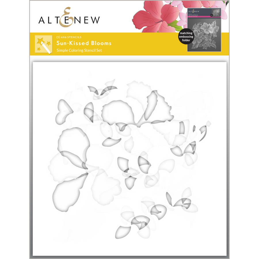 Altenew - Sun-Kissed Blooms 3D Embossing Folder and Stencil Bundle