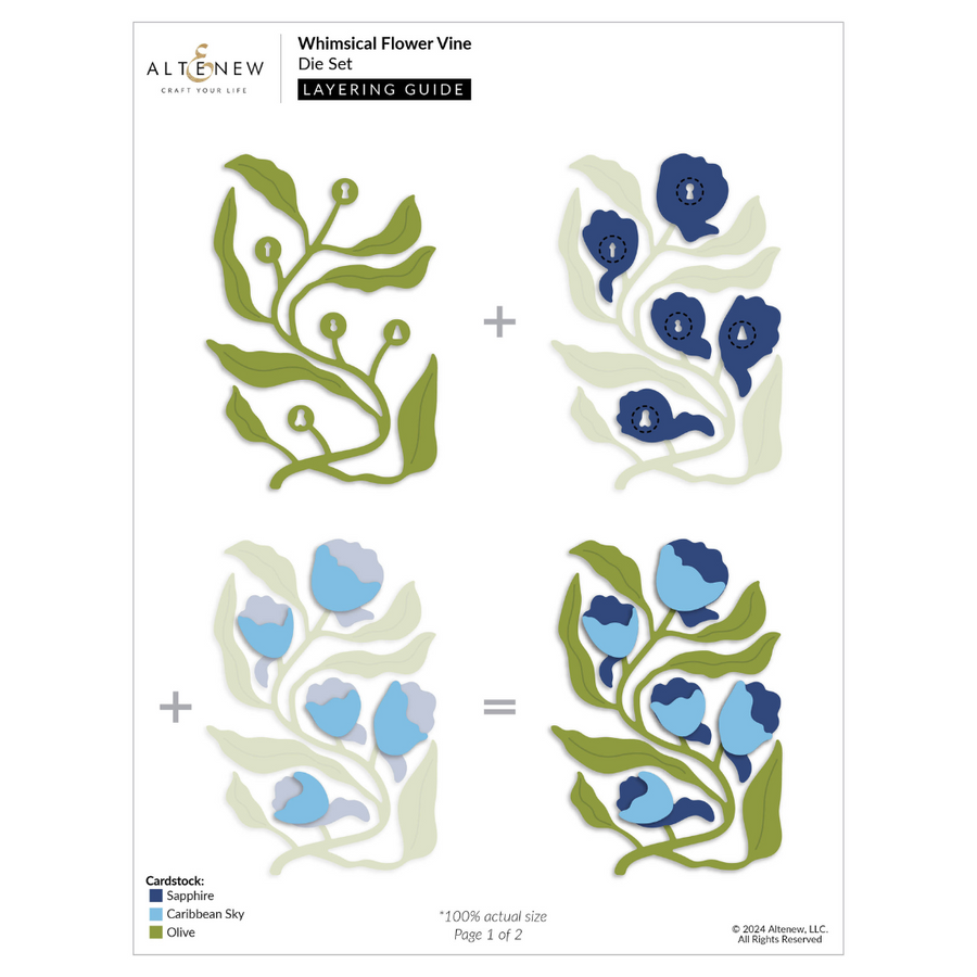 Altenew - Whimsical Flower Vine Die Set