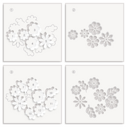 Altenew - Bloom Cookies Layering Stencil Set (4 in 1)