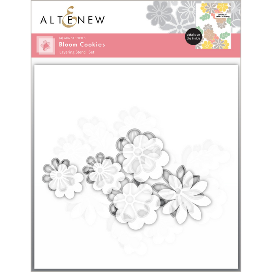 Altenew - Sweetly Layered Cookies Die & Stencil Bundle 
(Bloom Cookies Layering Stencil Set + Sweet Sugar Cookies Layering Die Set)