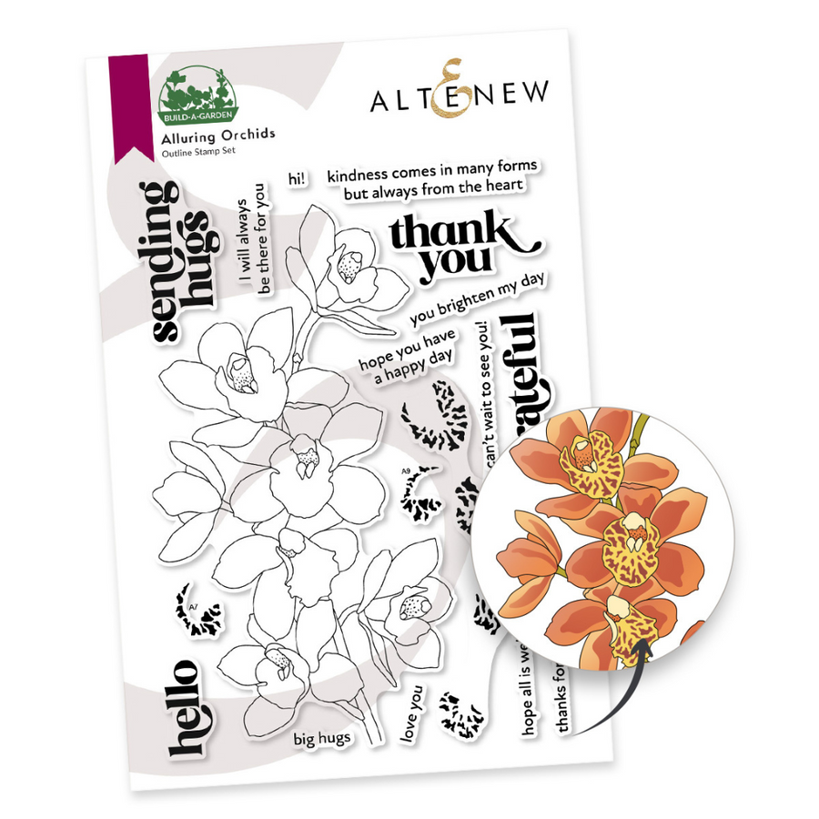 Altenew - Build-A-Garden: Alluring Orchids & Add-on Die Bundle