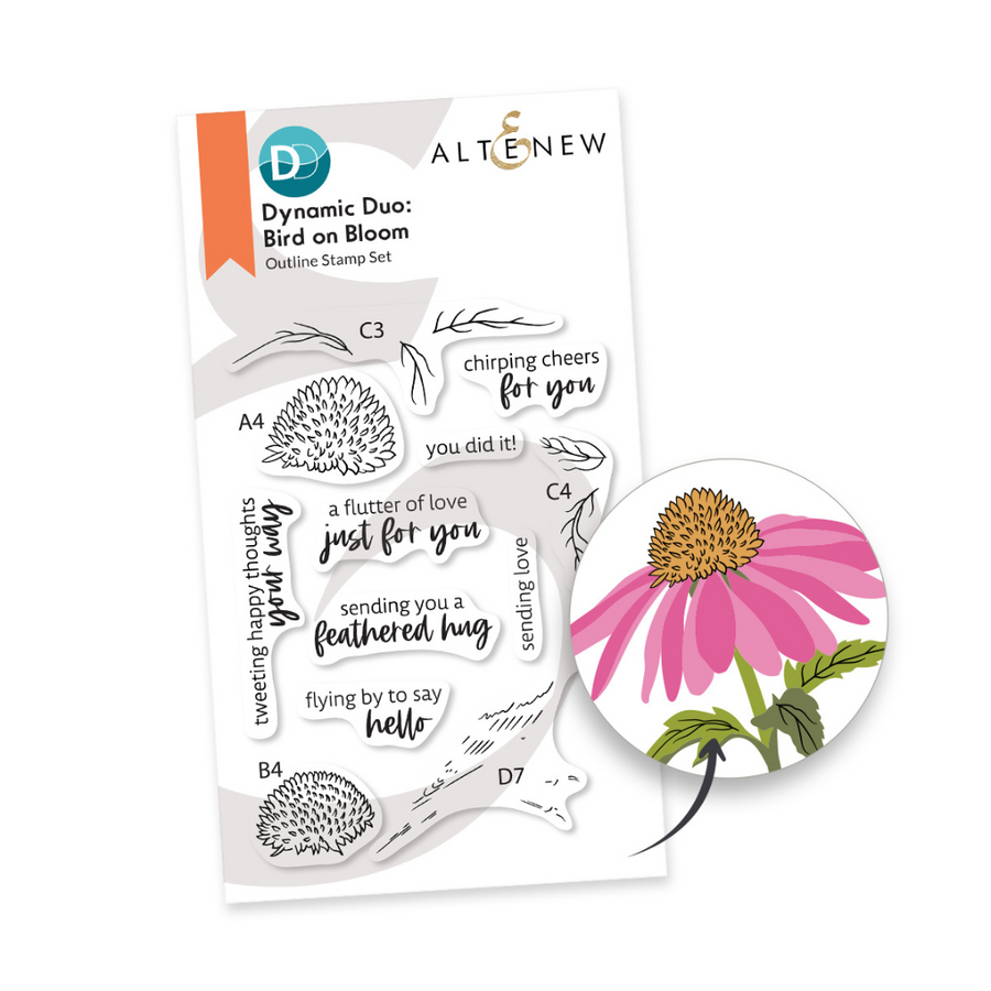 Altenew - Dynamic Duo: Bird on Bloom & Add-on Die Bundle