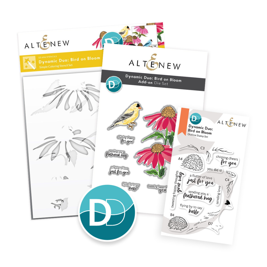 Altenew - Dynamic Duo: Bird on Bloom & Add-on Die Bundle