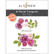 Altenew - Mini Delight: A Floral Congrats Stamp & Die Set