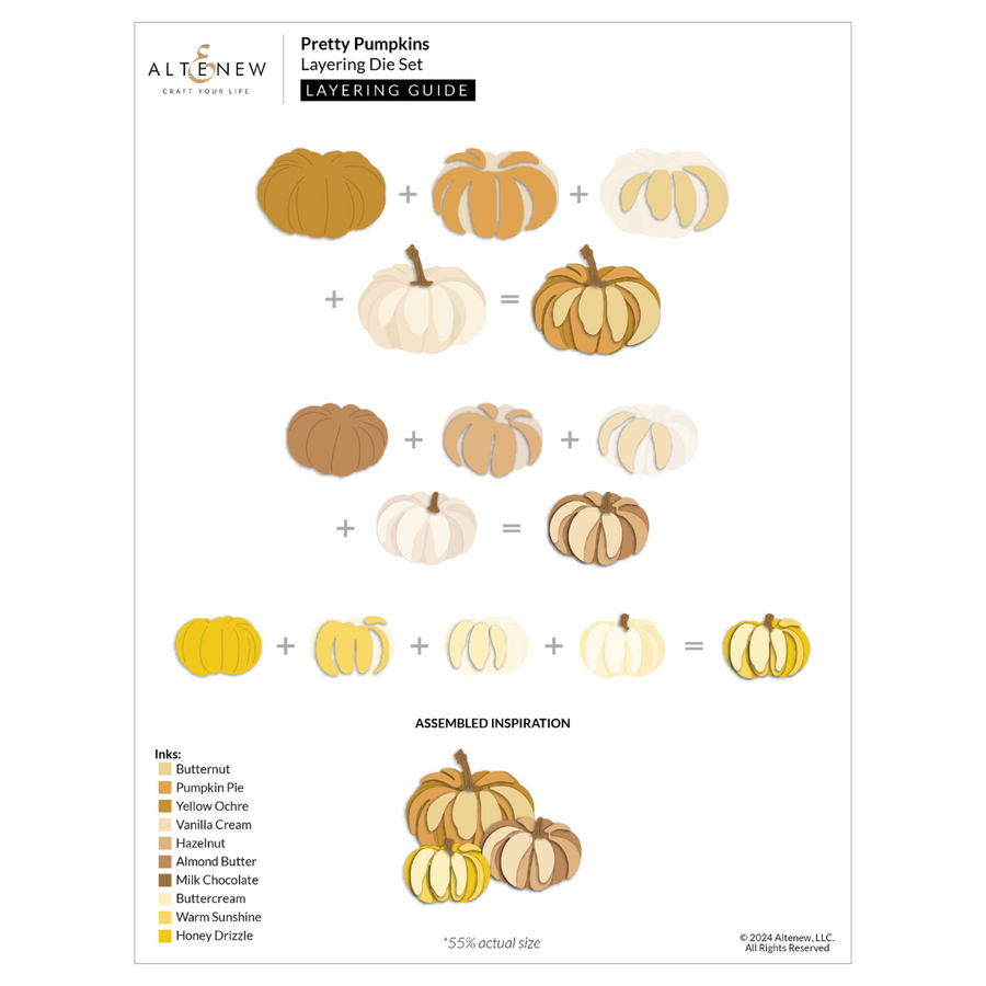 Altenew - Pretty Pumpkins Layering Die Set