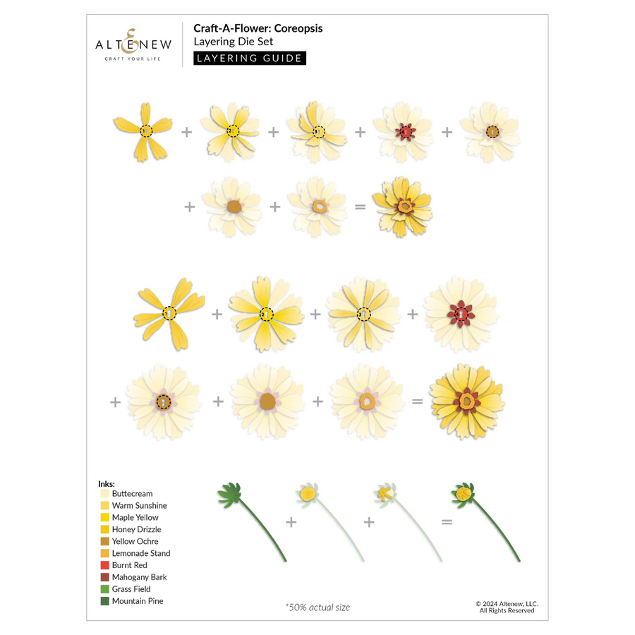 Altenew - Craft-A-Flower: Coreopsis Layering Die Set