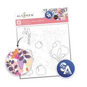 Altenew - Stencil Art: Nature Splashes and Add-on Die Bundle