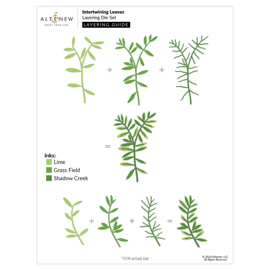 Altenew - Intertwining Leaves Layering Die Set