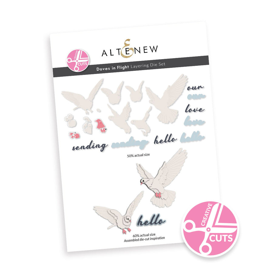 Altenew - Creative Cuts: Doves in Flight Layering Die Set