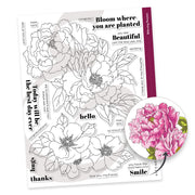 Altenew - Billowing Peonies Stamp Set