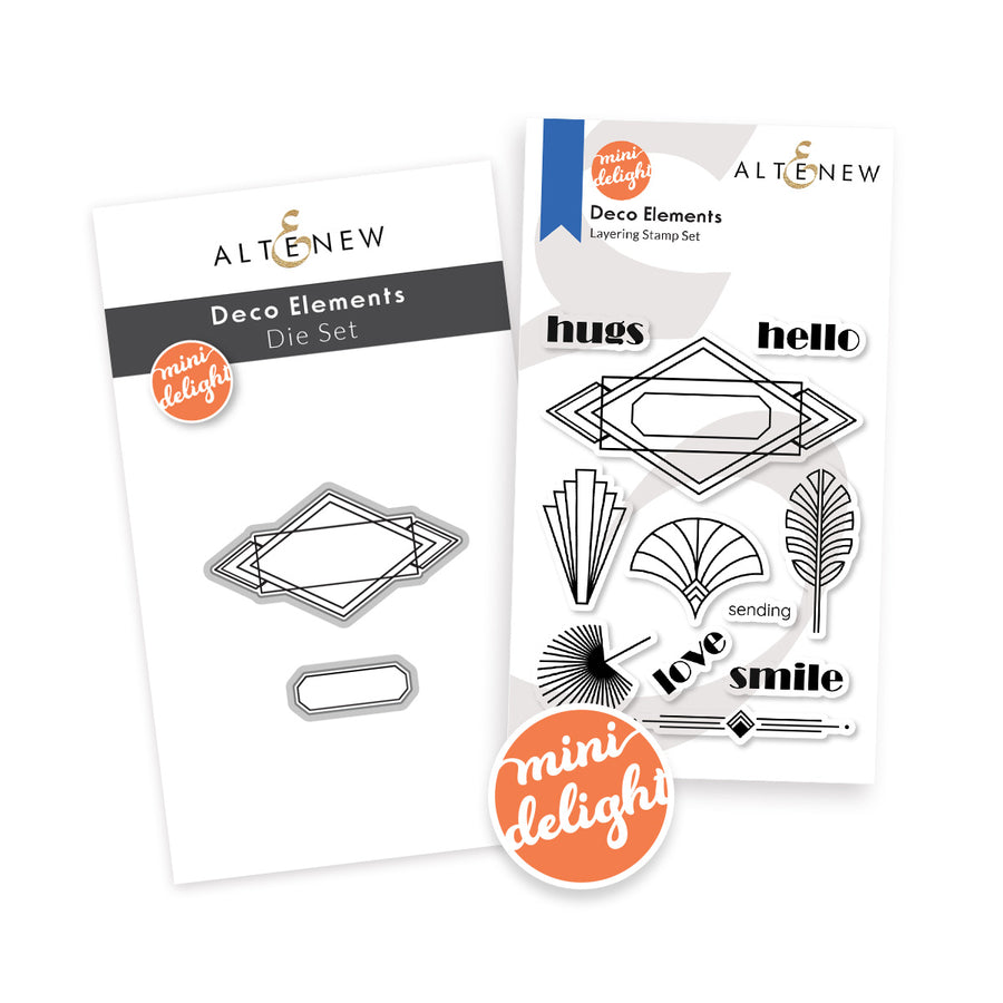 Altenew - Mini Delight: Deco Elements Stamp & Die Set