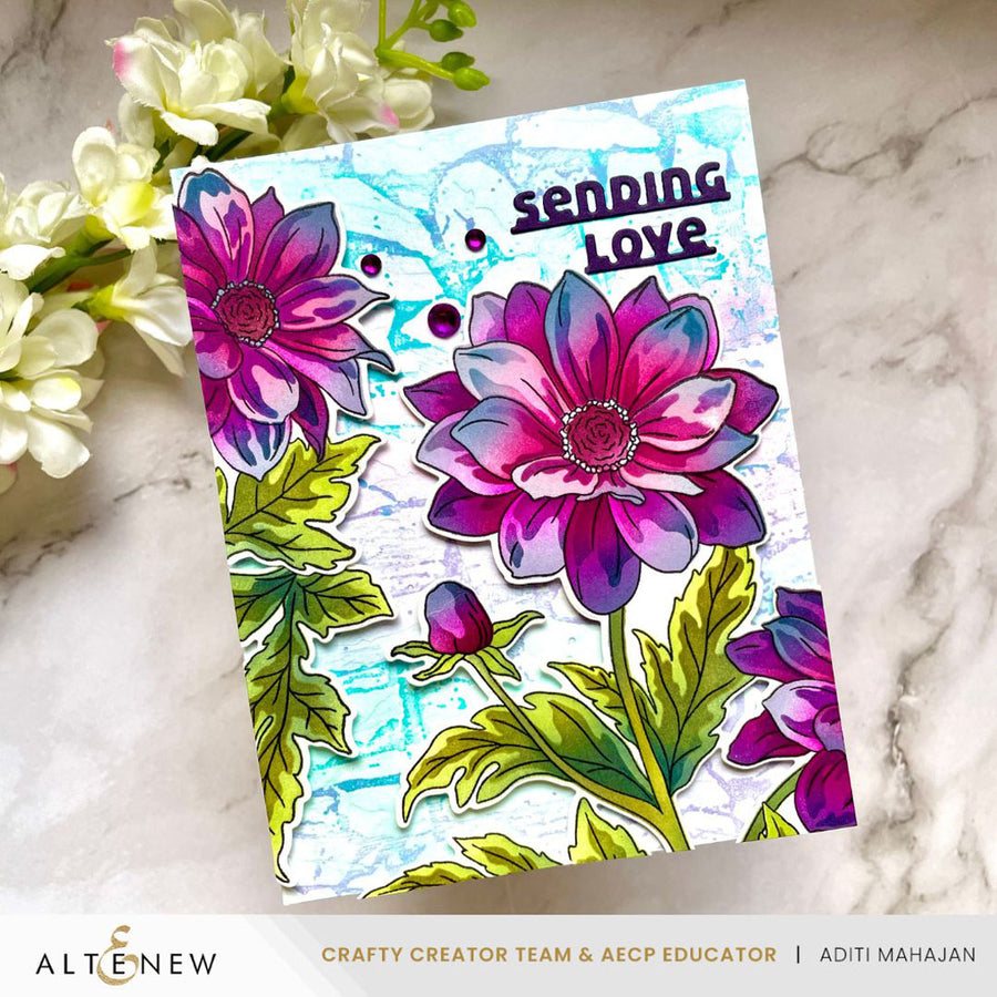 Altenew - Build-A-Garden: Dreamy Dahlias Add-On Die Set