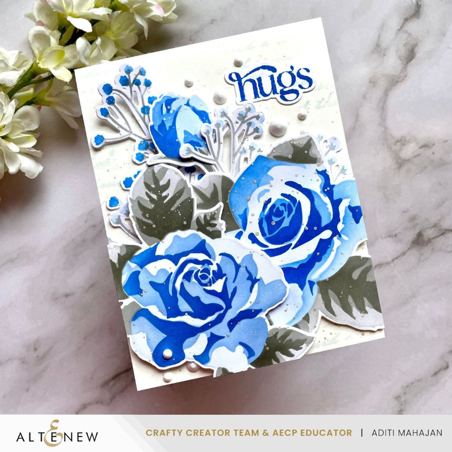 Altenew - Stencil Art: Romantic Roses Add-On Die Set