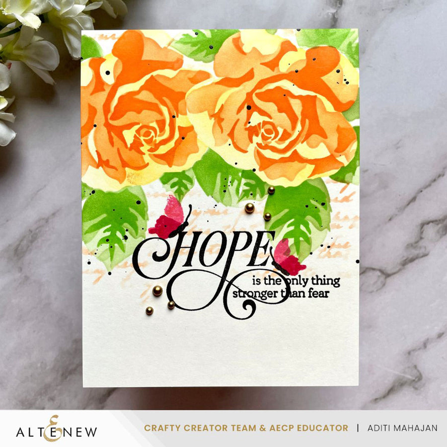 Altenew - Stencil Art: Romantic Roses & Add-on Die Bundle