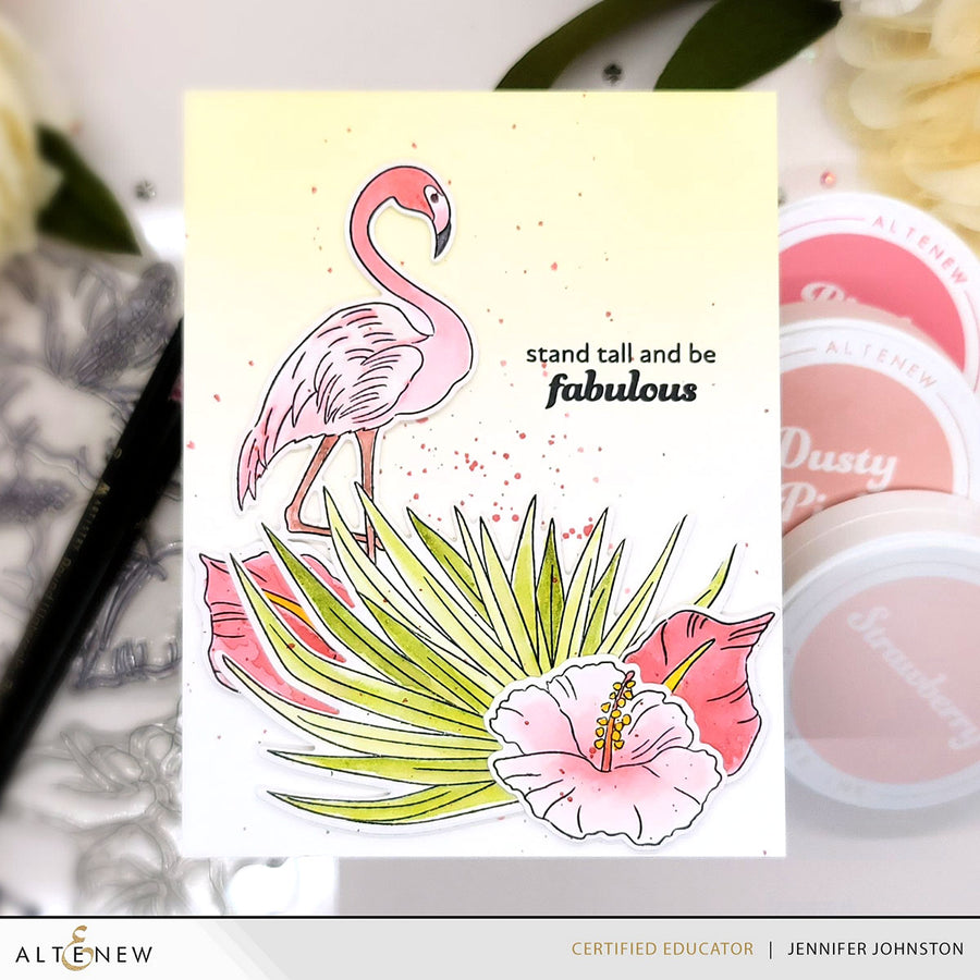 Altenew - Flowers and A Flamingo Stamp and Die Bundle