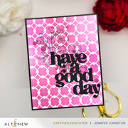 Altenew - Linked Spots & Dots Background Stencil