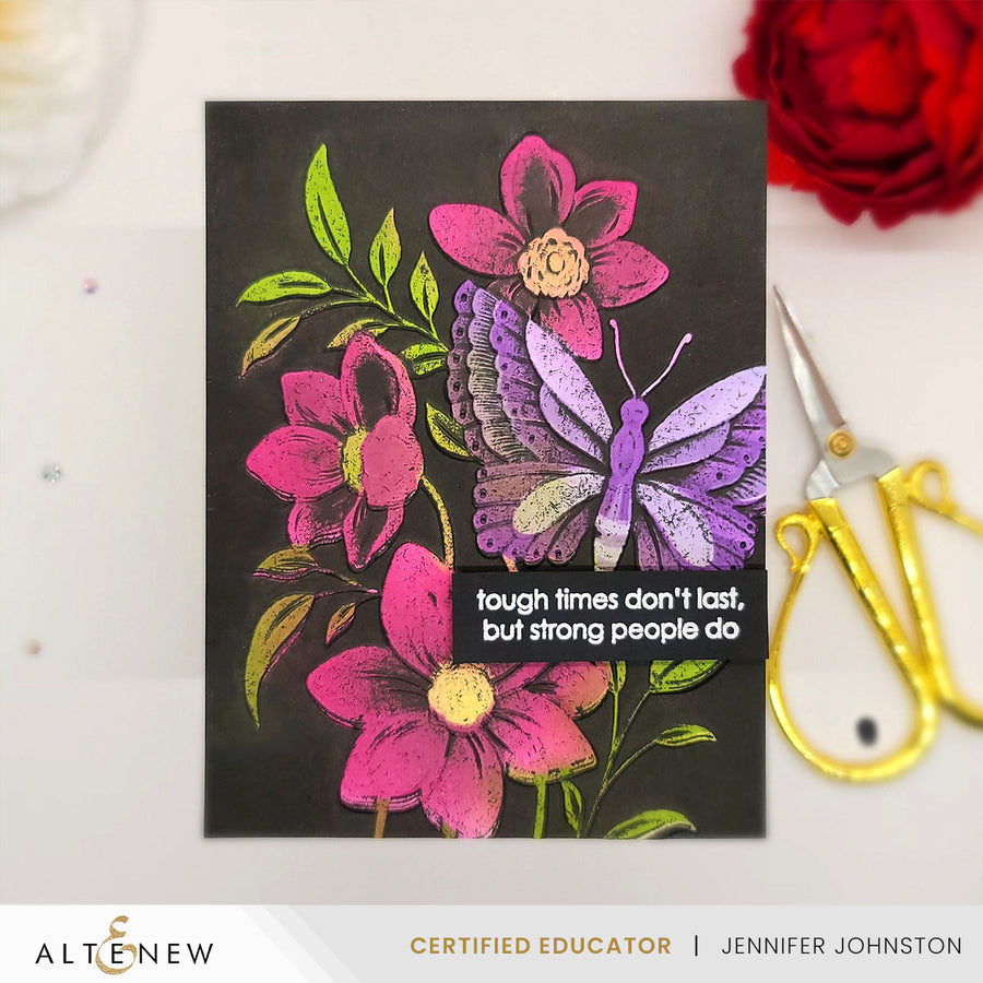 Altenew - Serene Garden Simple Coloring Stencil Set (5 in 1)