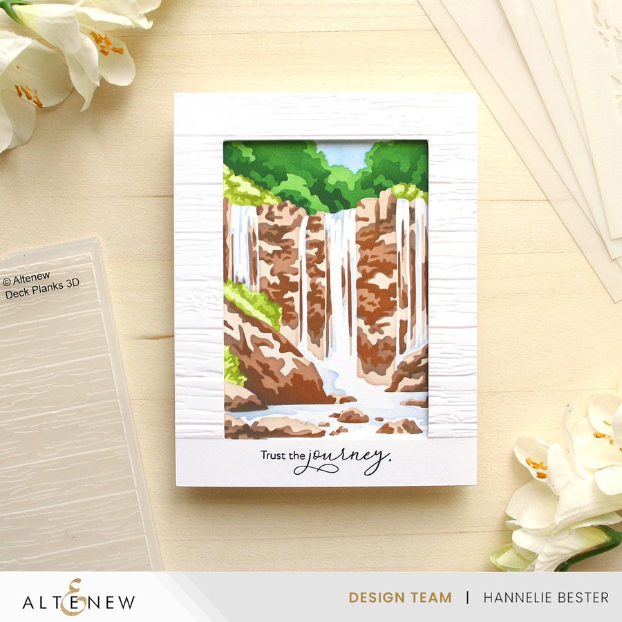 Altenew - Waterfall Scene Layering Stencil Set (5 in 1)