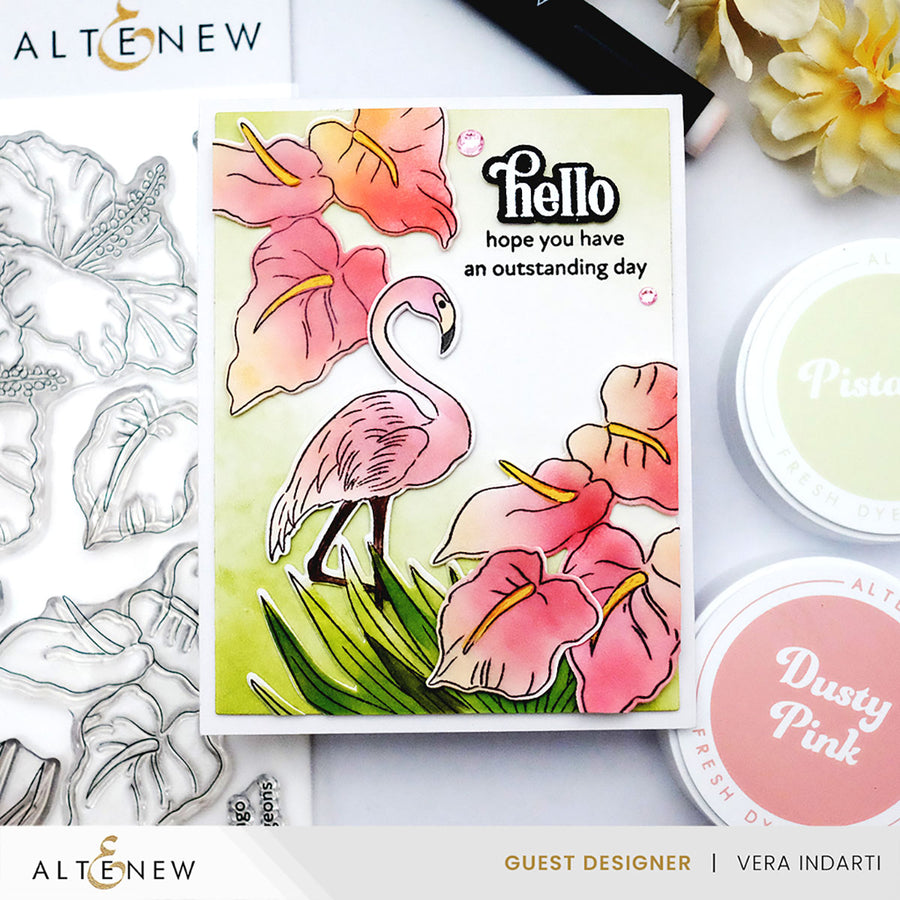 Altenew - Flowers and A Flamingo Stamp and Die Bundle