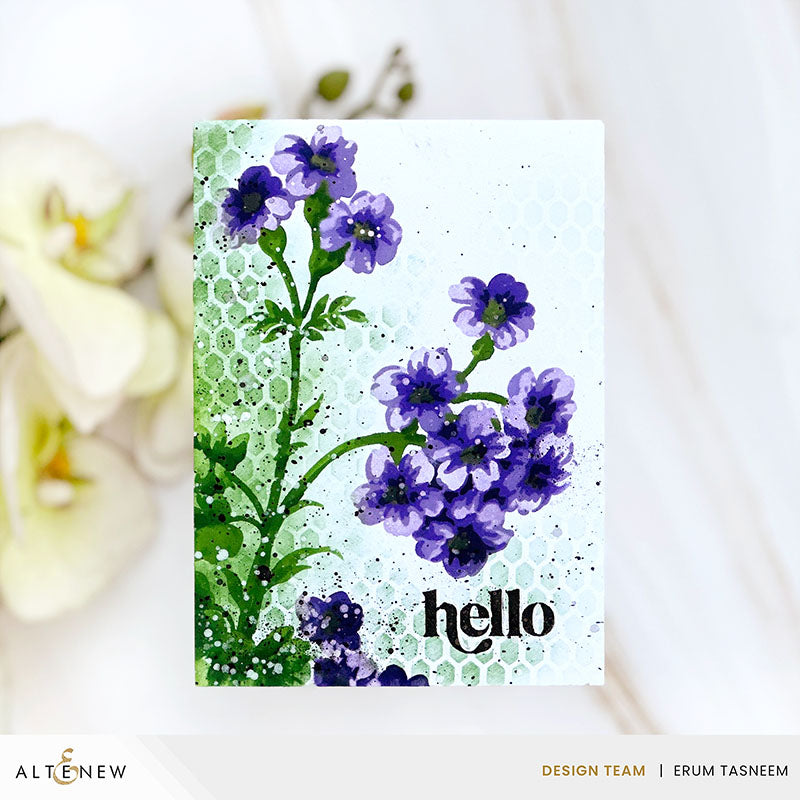 Altenew - Stencil Art: Painted Geraniums & Add-on Die Bundle