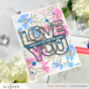 Altenew - Stencil Art: Playful Watercolor Flowers Layering Stencil Set (6 in 1)