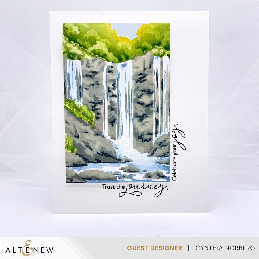 Altenew - Waterfall Scene Layering Stencil Set (5 in 1)