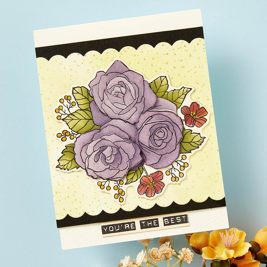 Spellbinders - Garden Party SDS & Stencil Bundle from the  From the Garden Collection by Wendy Vecchi