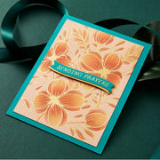 Spellbinders - Glimmering Buttercups Glimmer Plate and Stencil Bundle from the Glimmering Flowers Collection