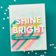 Spellbinders - Layered Shine Bright Die & Stencil Bundle from the Shine Bright Collection by Carissa Wiley