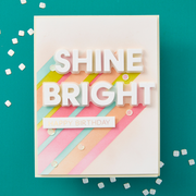 Spellbinders - Layered Shine Bright Die & Stencil Bundle from the Shine Bright Collection by Carissa Wiley