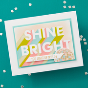 Spellbinders - Layered Shine Bright Die & Stencil Bundle from the Shine Bright Collection by Carissa Wiley