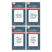 Spellbinders - BetterPress Copperplate On Your Wedding Day Sentiments Bundle