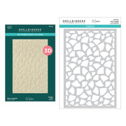 Spellbinders - Born to Sparkle 3D Embossing Folder and Stencil Bundle from the Bougie Birthday Collection by Nina Boettcher