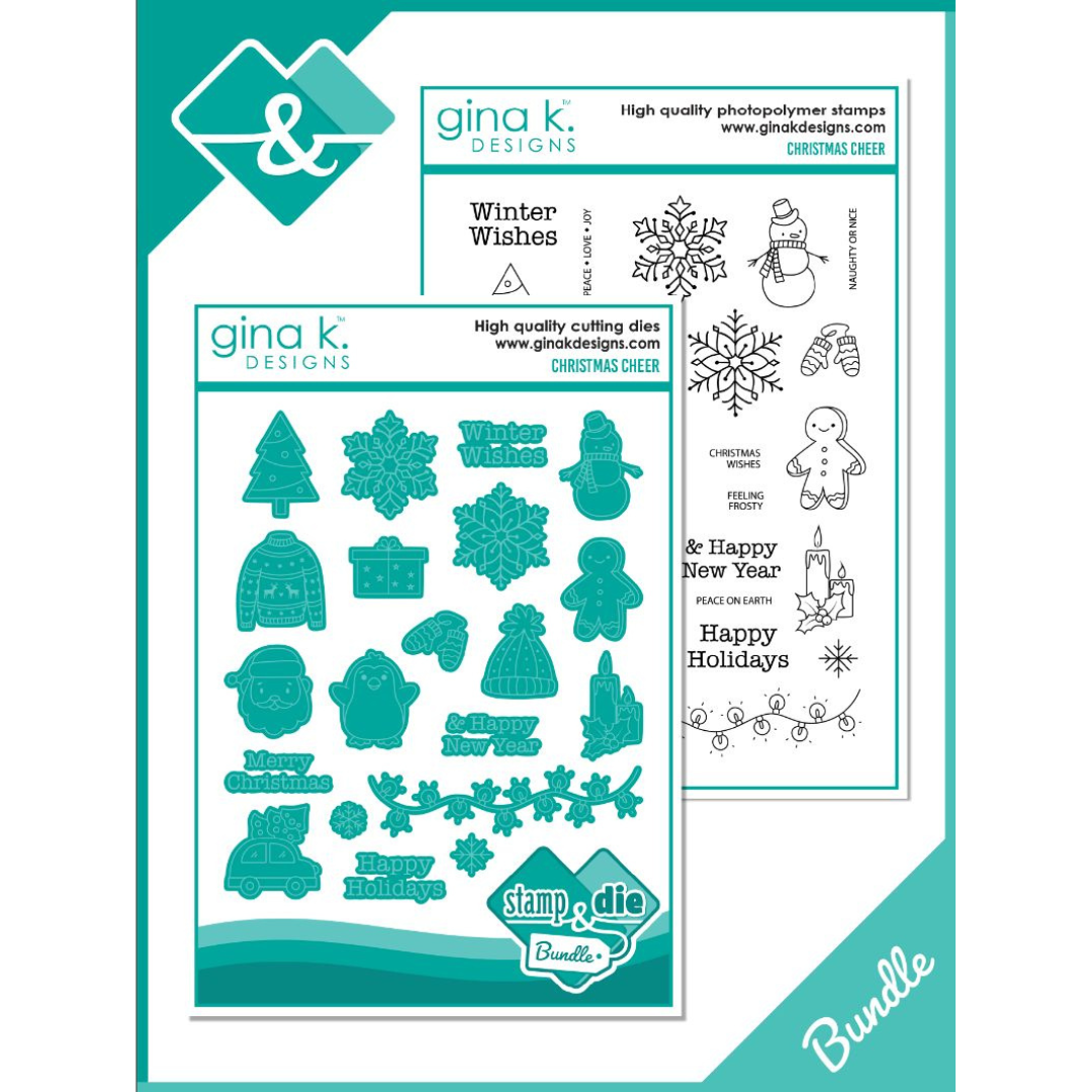 Gina K Designs - Christmas Cheer Stamp & Die Bundle